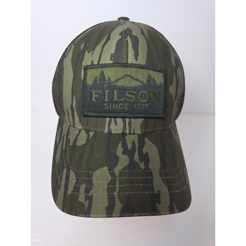 Filson Logger Mesh Cap Mossy Oak Bottomland Camo TruckerHat FCOP018258 Rare OSFM